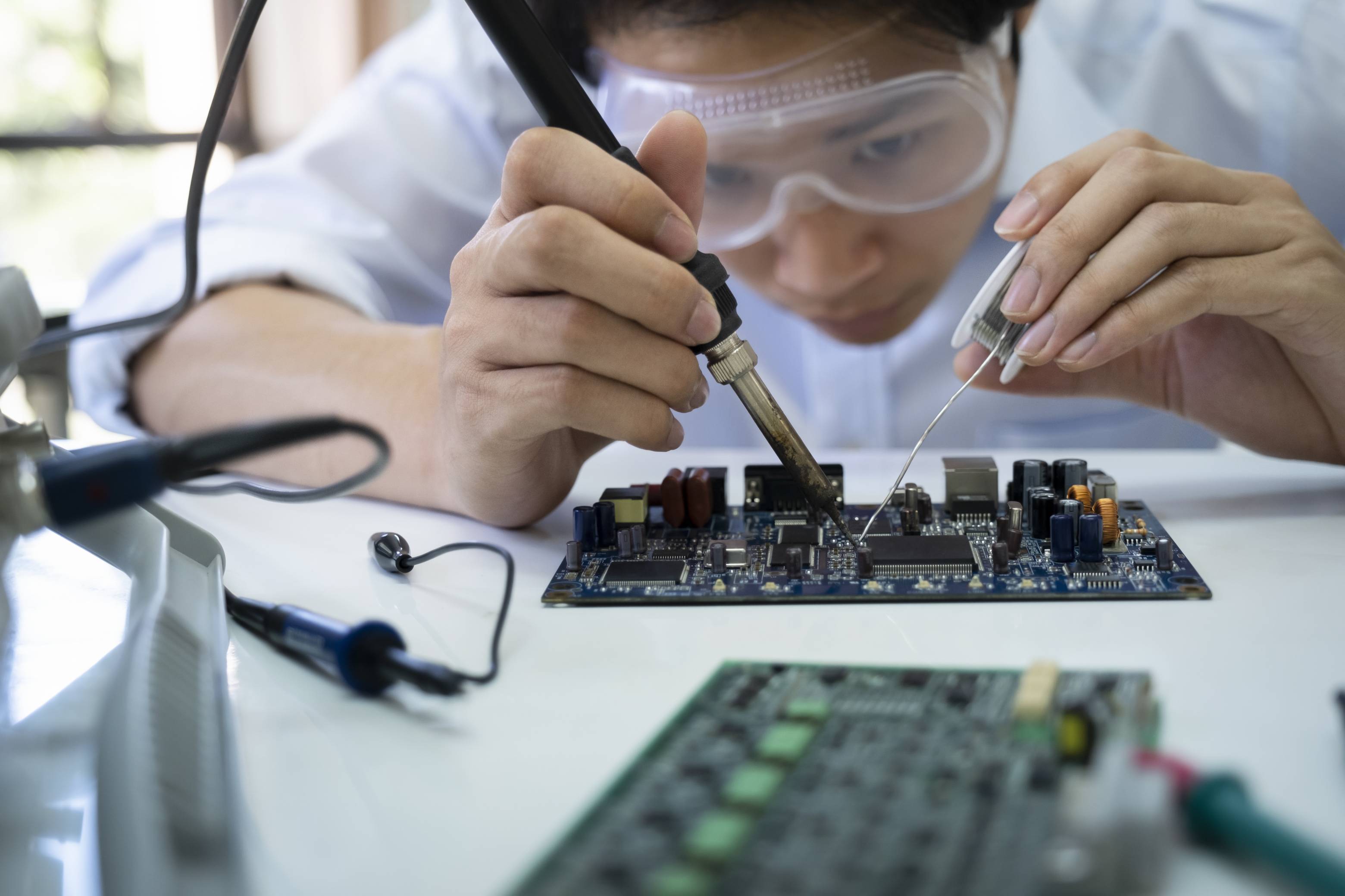 Electrical engineering lab work